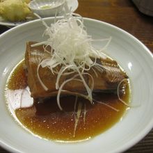 夕食の煮もの：ほっけ