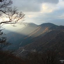 2007年11月11日。リフト終点西島駅付近から。