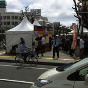 川越のイベントのときは駅前でいろいろ開催されます