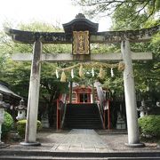 福知山市街の中心にあって、明智光秀を祀る神社