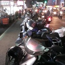 バイクの数がものすごい