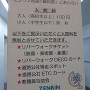 ETCカードの提示で無料に