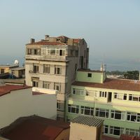 最上階からの眺望。船いっぱい