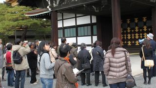 御所内を興味深く、見学することが出来た。