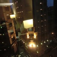 ８階の部屋からの夜景