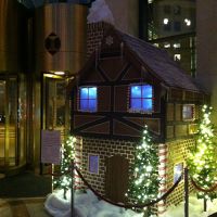 サンクスギビング前なのにすでに内装はクリスマス