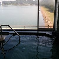 展望風呂からの琵琶湖湖畔