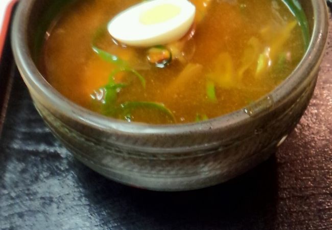 京都らしい茶そばのカレーそば♪