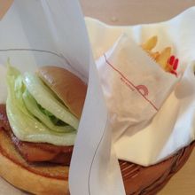 照り焼きチキンバーガーセット