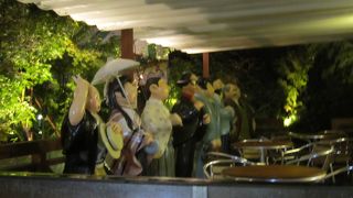 暗くなってからなので全体は見えませんでした