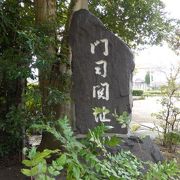 布刈神社鳥居の足元