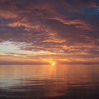 朝焼けがとても綺麗です。