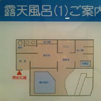 露天風呂の案内