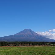 晴れた日の富士山の眺めは最高