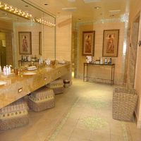 サウナの洗面台