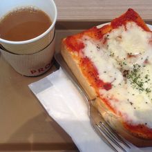 ピザトーストも美味しかった！