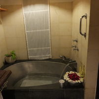 バスタブ。広くて深めです。