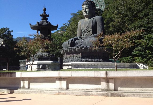 大きな大仏が存在感あり