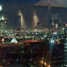 大阪城も見えます