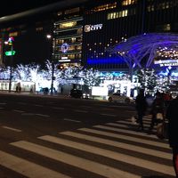 博多駅前のイルミネーション