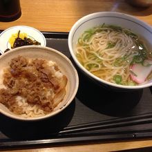 ミニ牛丼セット