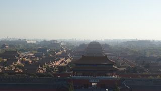 紫禁城見学前にまずは全景をみて壮大感を！!