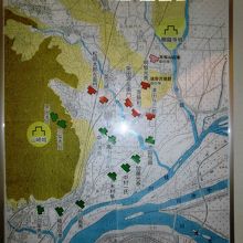 山崎の合戦 陣図