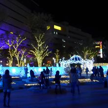 警固公園のイルミネーション　色々と見応えあります