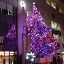 博多大丸　エルガーラ広場のクリスマスイルミネーション