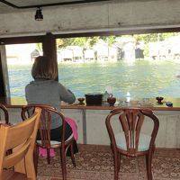 海を一望できる食事処