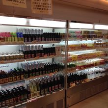 リンゴのドリンクやアルコールが充実