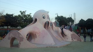 新幹線の通る麓で無邪気に遊ぶ子どもたち