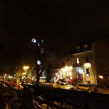 テラスからの眺め。暖かい10月だったとはいえ肌寒い。。。