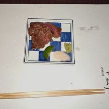 和牛イチボ炙り焼き　スダチとお塩でいただく