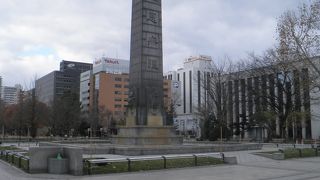 噴水の水がとまっていた