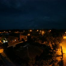 幻想的な町並み