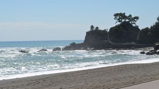 台風一過の桂浜