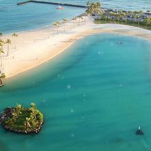 早朝のヒルトン・ラグーン・タワーからの眺め！