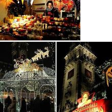 ハンブルク市庁舎前のクリスマス・マーケット