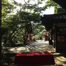 裏手の御茶屋さん。靴を脱いでリラックス。