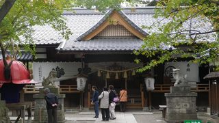 上田城跡公園内にある神社