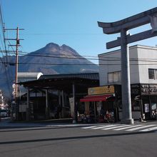 由布見通り大鳥居辺り