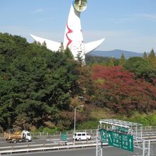 大阪モノレールからも見えます