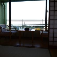 部屋から