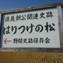 道路沿いのこの看板を目指しましょう。