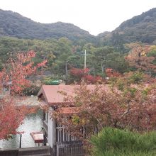 宇治川沿いの宿