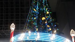 京都駅の巨大なツリー