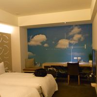 壁がかわいい(だが窓はバスルームにしかない)