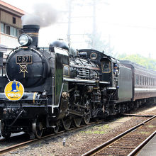 津和野駅にて。