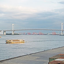 臨港広場から見たレインボーブリッジ